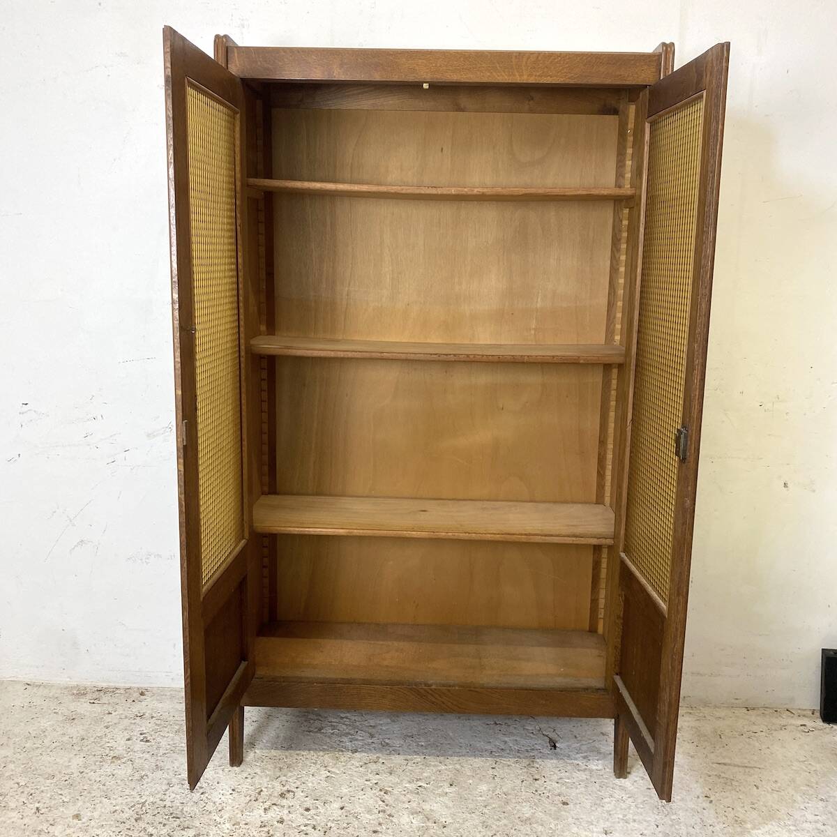 Vintage 1950s Parisian glass cabinet