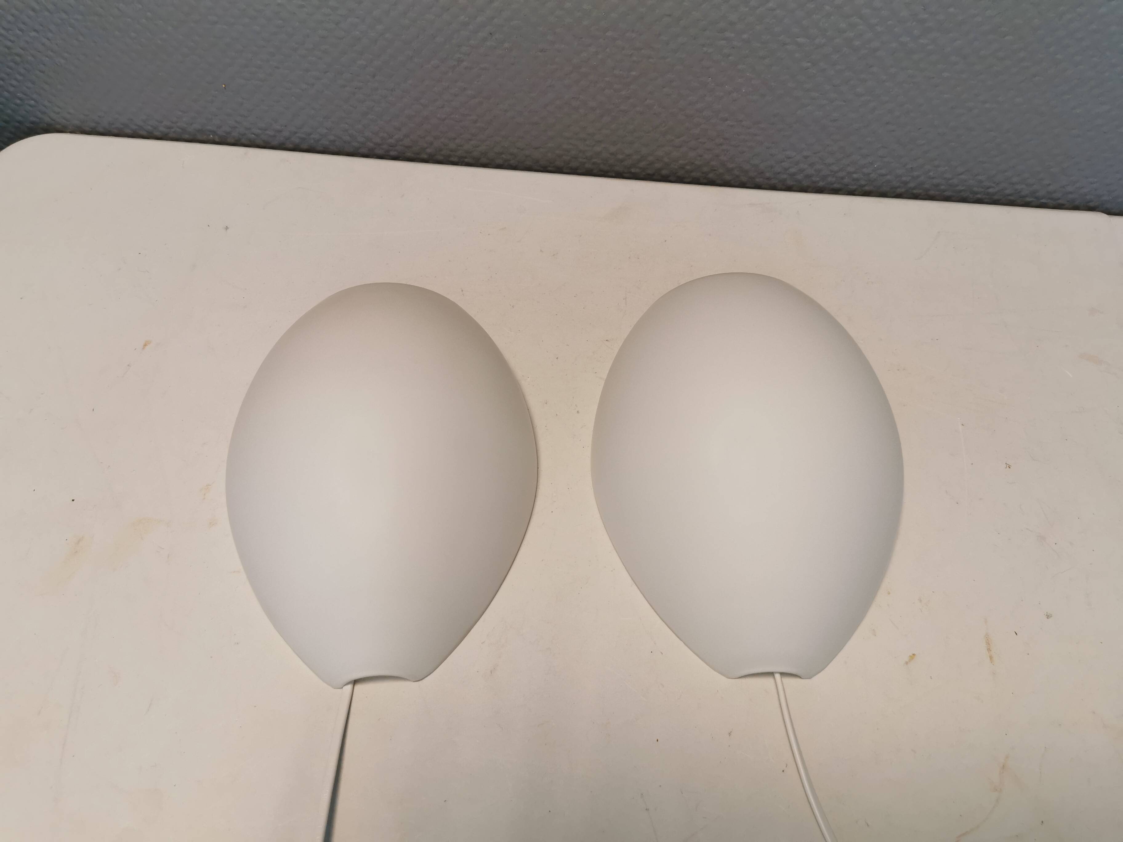 Rare wall lamps, model Vasa, designed by Jo Hammerborg in 1966 for Fog & Mørup Denmark.