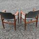 two armchairs model 62A designed by Arne Vodder for Sibast Møbler,