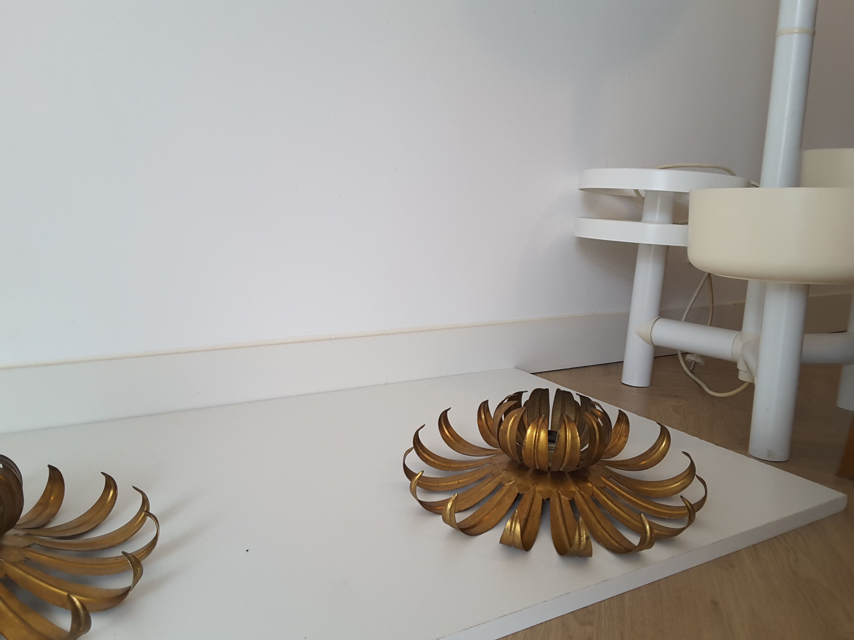 Vintage flower sconces