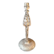 Art Nouveau lamp base – Hammered metal & stylised Ginkgo leaves –