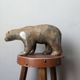 Bronze animal sculpture of a polar bear by Pierre Chenet.