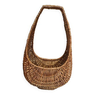 Panier en osier vintage