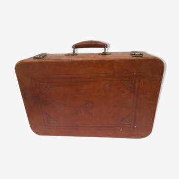 Valise vintage en cuir