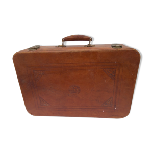 Valise vintage en cuir