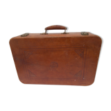 Vintage leather suitcase
