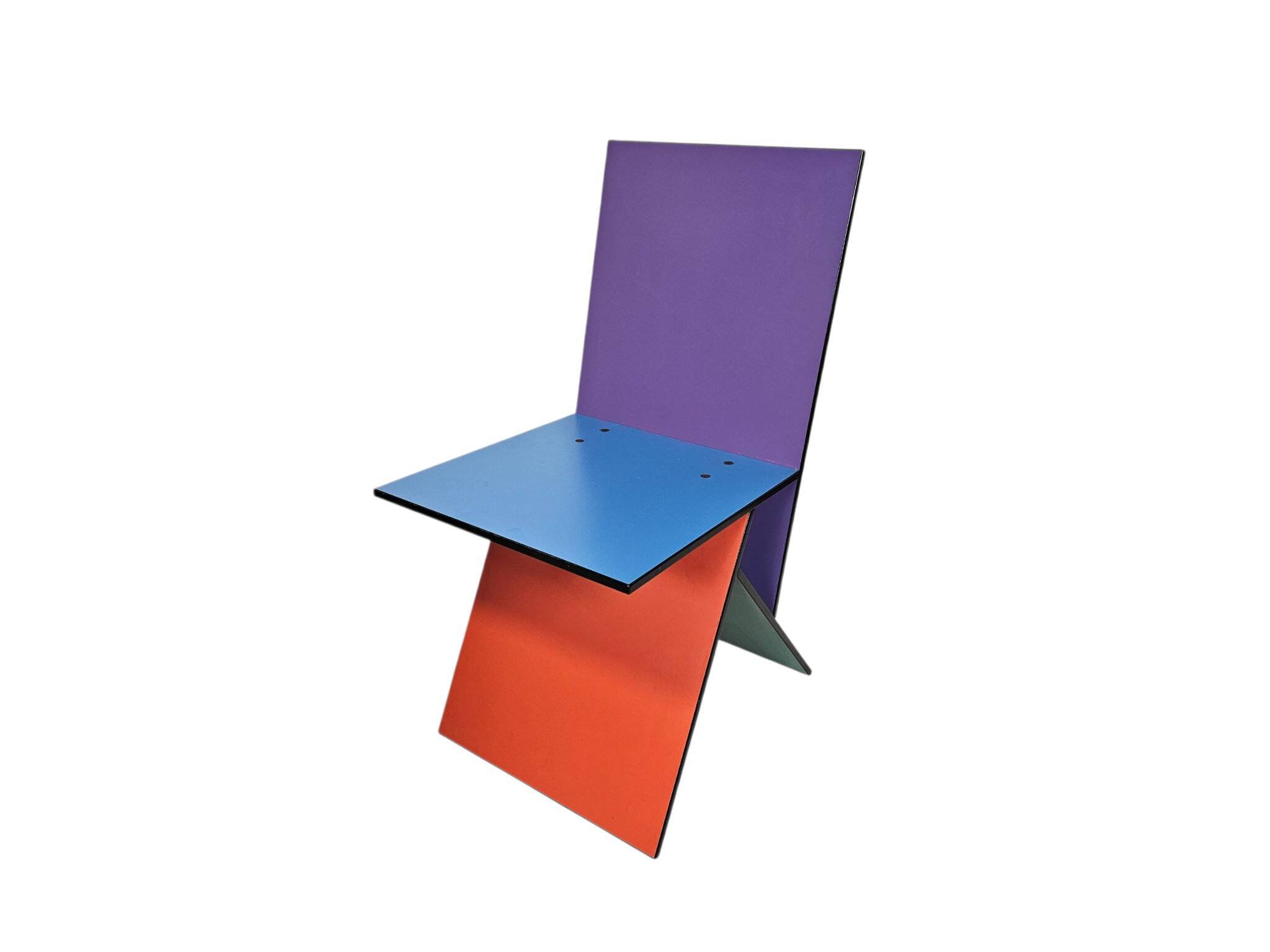 Chaise Vilbert style Memphis Milano conçue par Verner Panton pour Ikea
