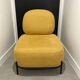 Fabric armchair with metal legs - Polly