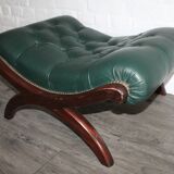 Chesterfield Ottoman padded leather set