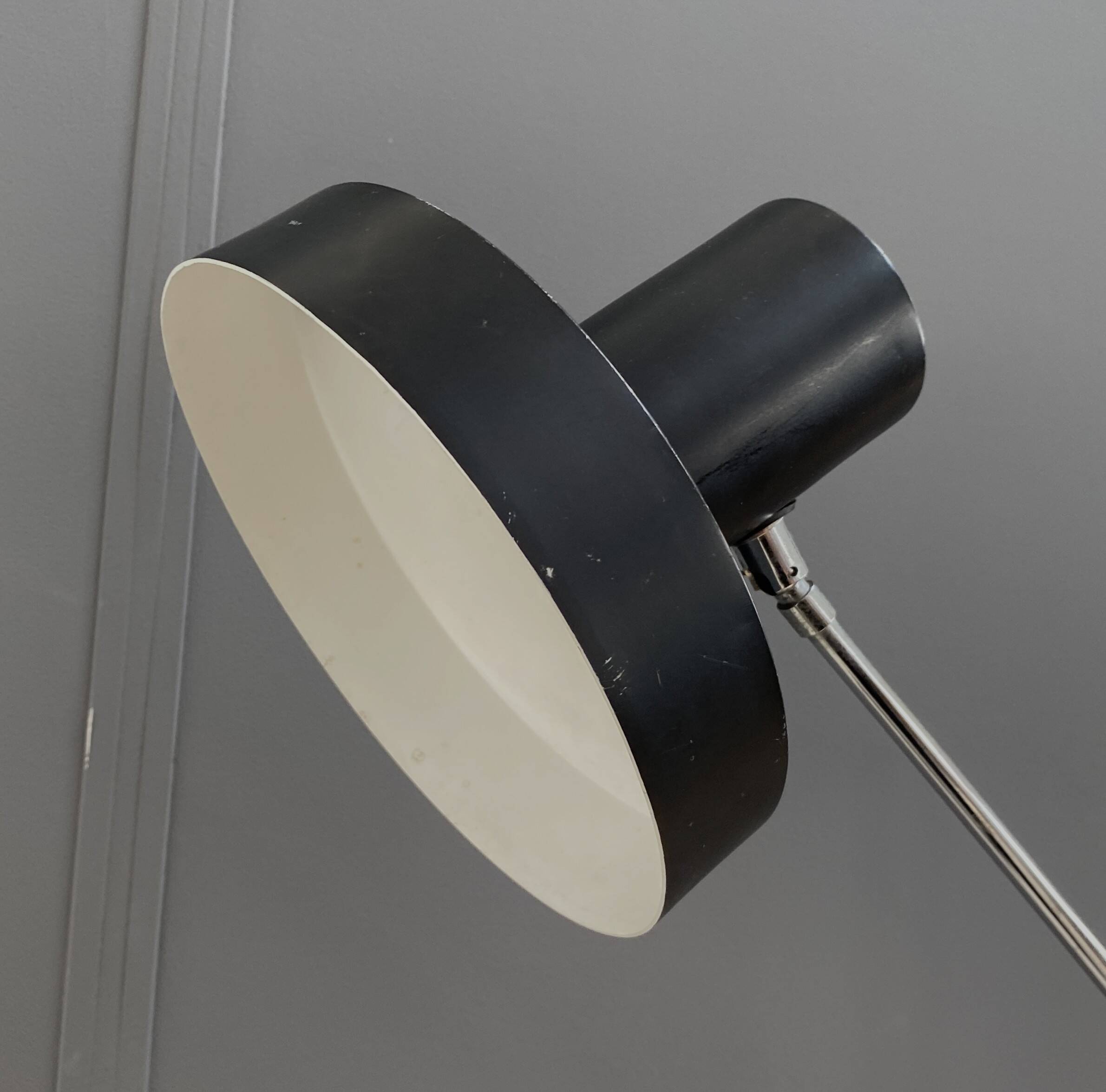 Metal floorlamp by J. Hoogervorst for Anvia Netherlands