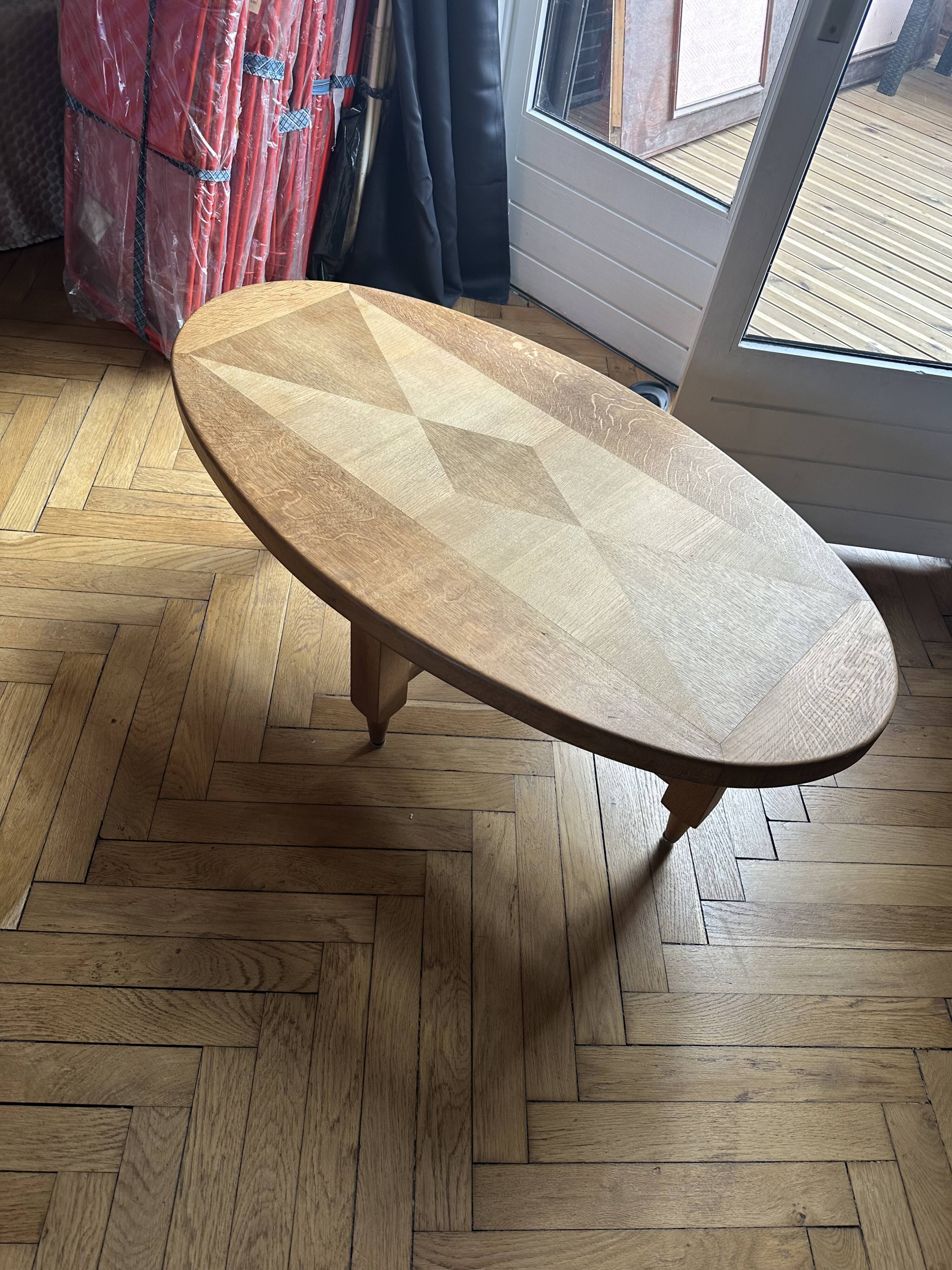Guillerme Chambron oval coffee table