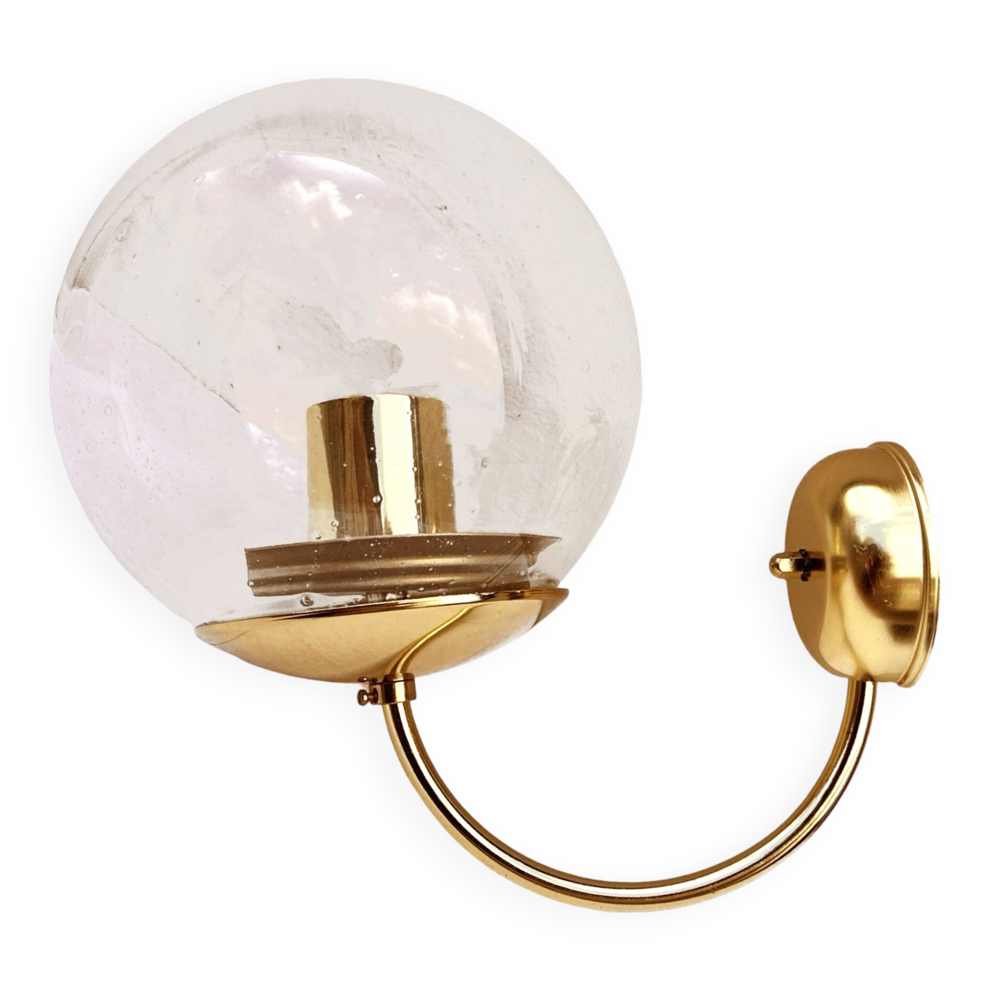 New Hollywood Regency wall lamp, Kamenicky Senov, Czechoslovakia 1970s.