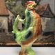 Pichet carafe COQ en barbotine France