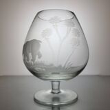 6 verres à cognac en cristal