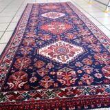 Tapis Vintage Indien Tabriz Fait Main en Laine – Années 1970 – 65 x 168 cm