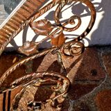 Vestiaire mural Art déco en fer forgé