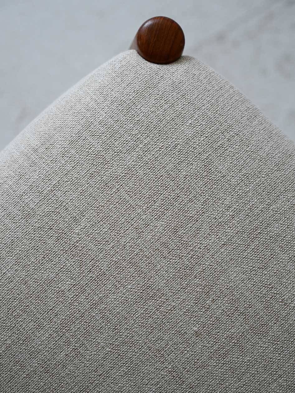 1960s Vintage Scandinavian Teak Chair with Curved Back