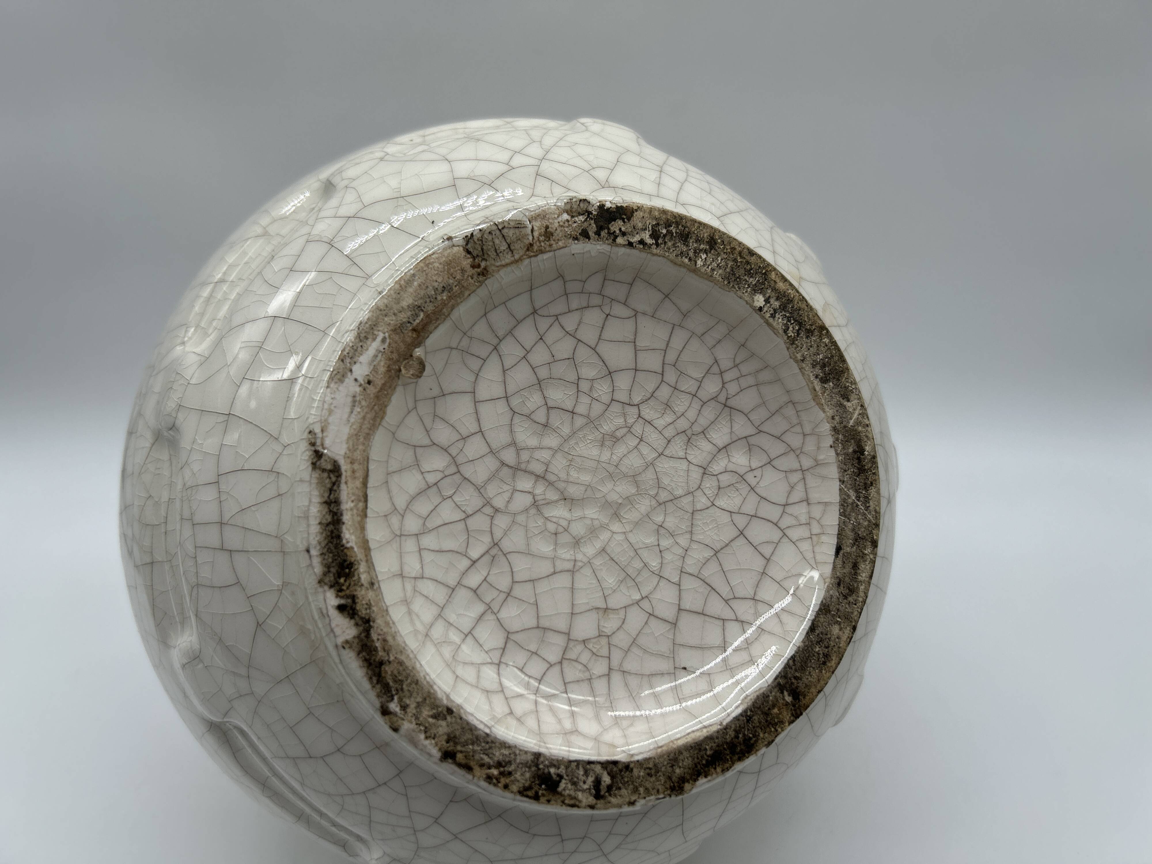 Art Deco round vase attributed to Louis Gueule.