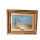 Oil Painting Acrylic Impressionism Tree Field Landscape Mountain