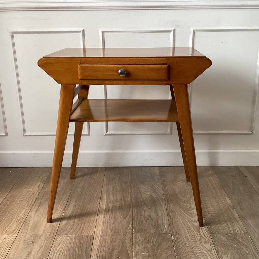 Vintage console with compass feet