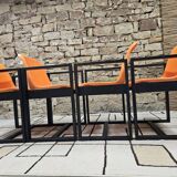 Set of 4 1970s Space Age armchairs