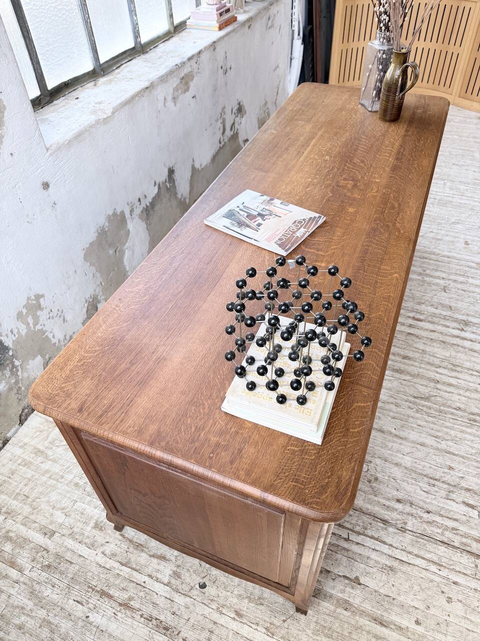 Oak desk or counter 1960