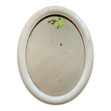Old oval and beveled mirror 51x66cm