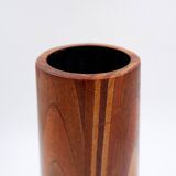 Mid-century Scandinavian wooden vase - 1960s - H:36cm