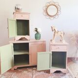 Chest of drawers and 2 bedside tables for children's room