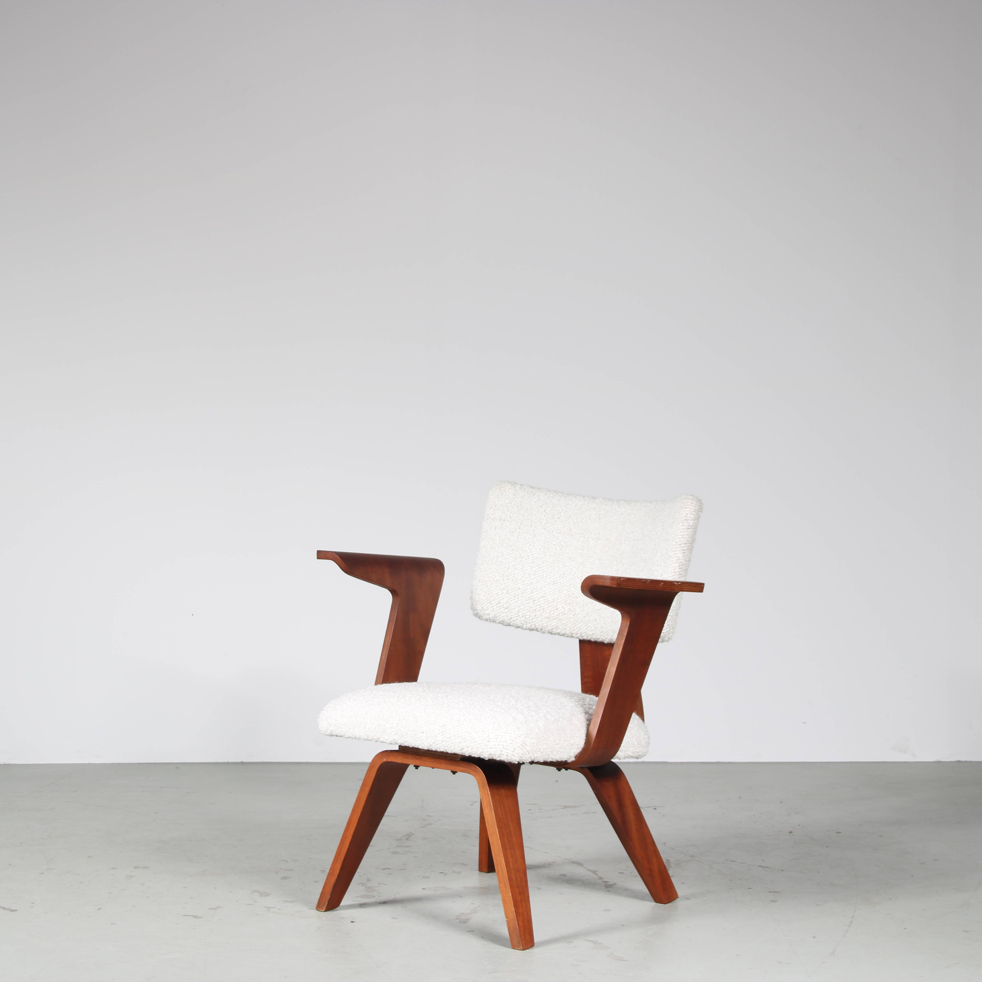 Cor Alons Easy Chair for De Boer Gouda, Netherlands 1950