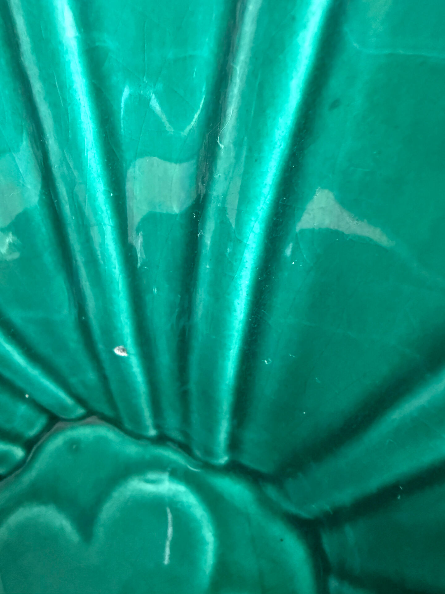large hollow ceramic bowl in emerald green, CAB Bordeaux