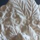 Angel Vase in White Plaster, Vintage Planter with Cherub and Flower Motif