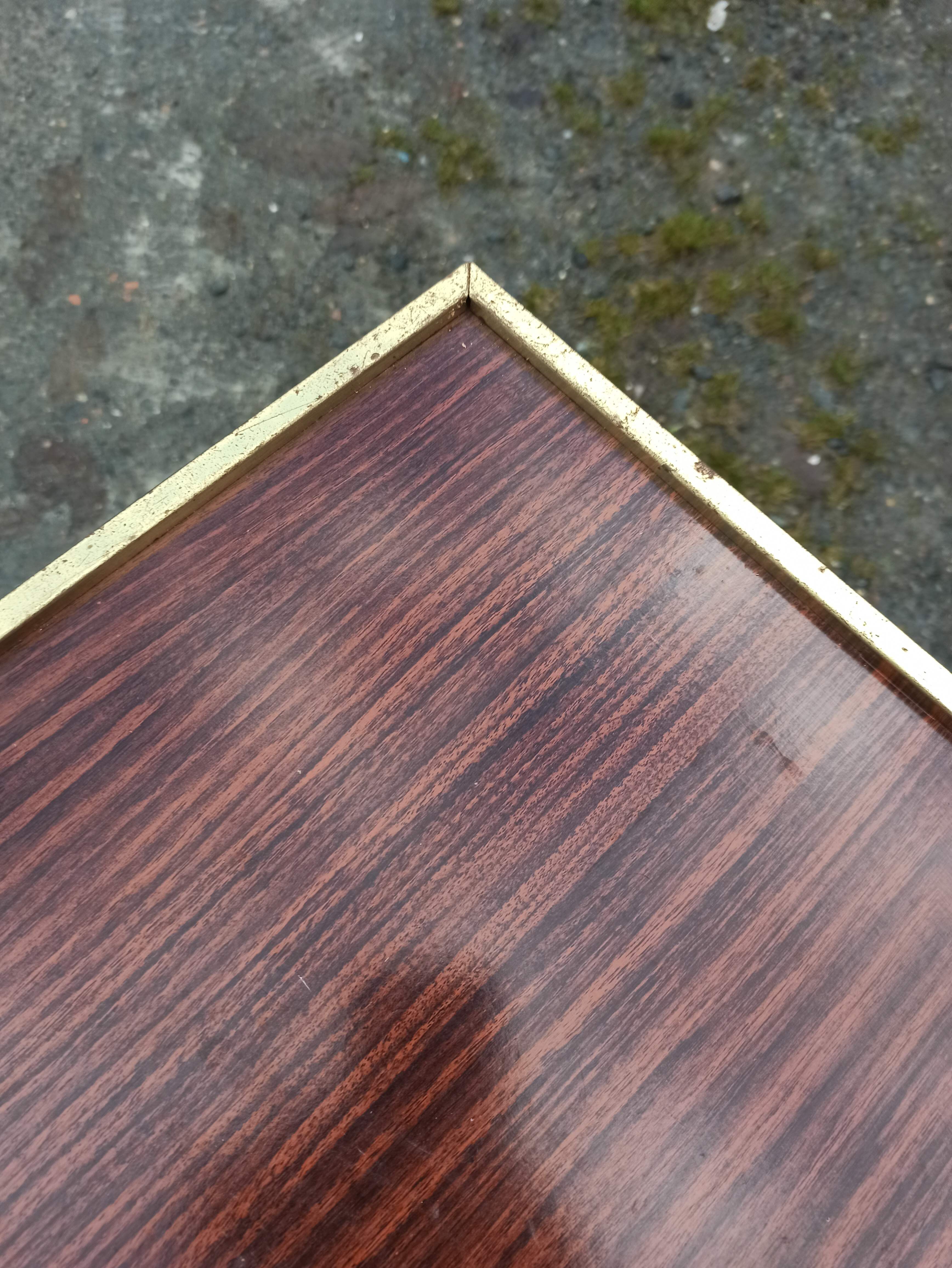 Gold chrome formica shelf harness