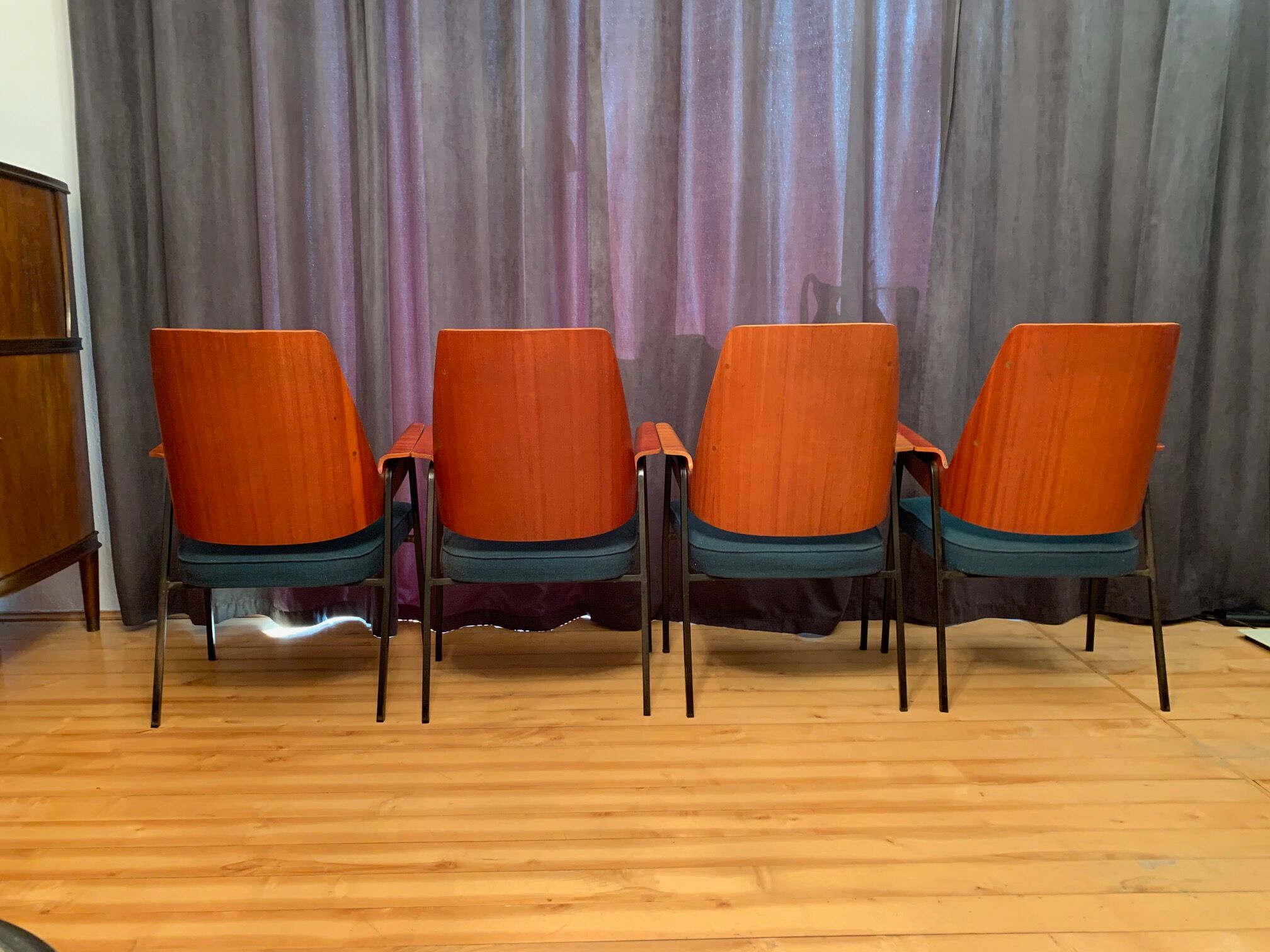 Set of four chairs, 1960s