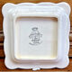 9 old square plates for cake, dessert, and aperitif from Longwy Moustier.