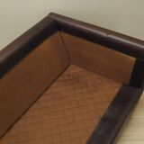 Canapé en cuir marron, design danois, années 1960, production : Danemark