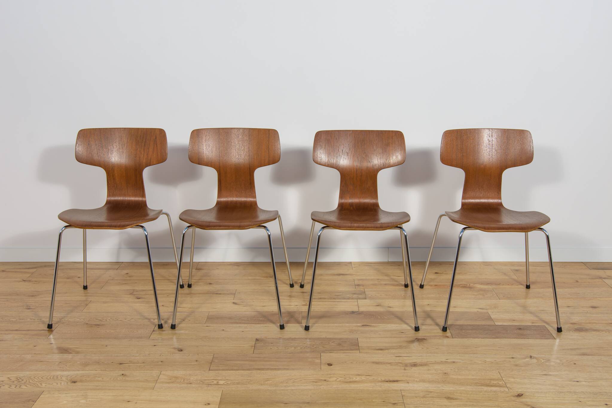 Model 3103 Dining Chairs by Arne Jacobsen for Fritz Hansen, 1970s, Set of 4