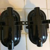 Lot of 2 industrial wall lamps