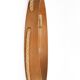 Round mid-century wall mirror / beech / sisal / Danish modern design / 1970s