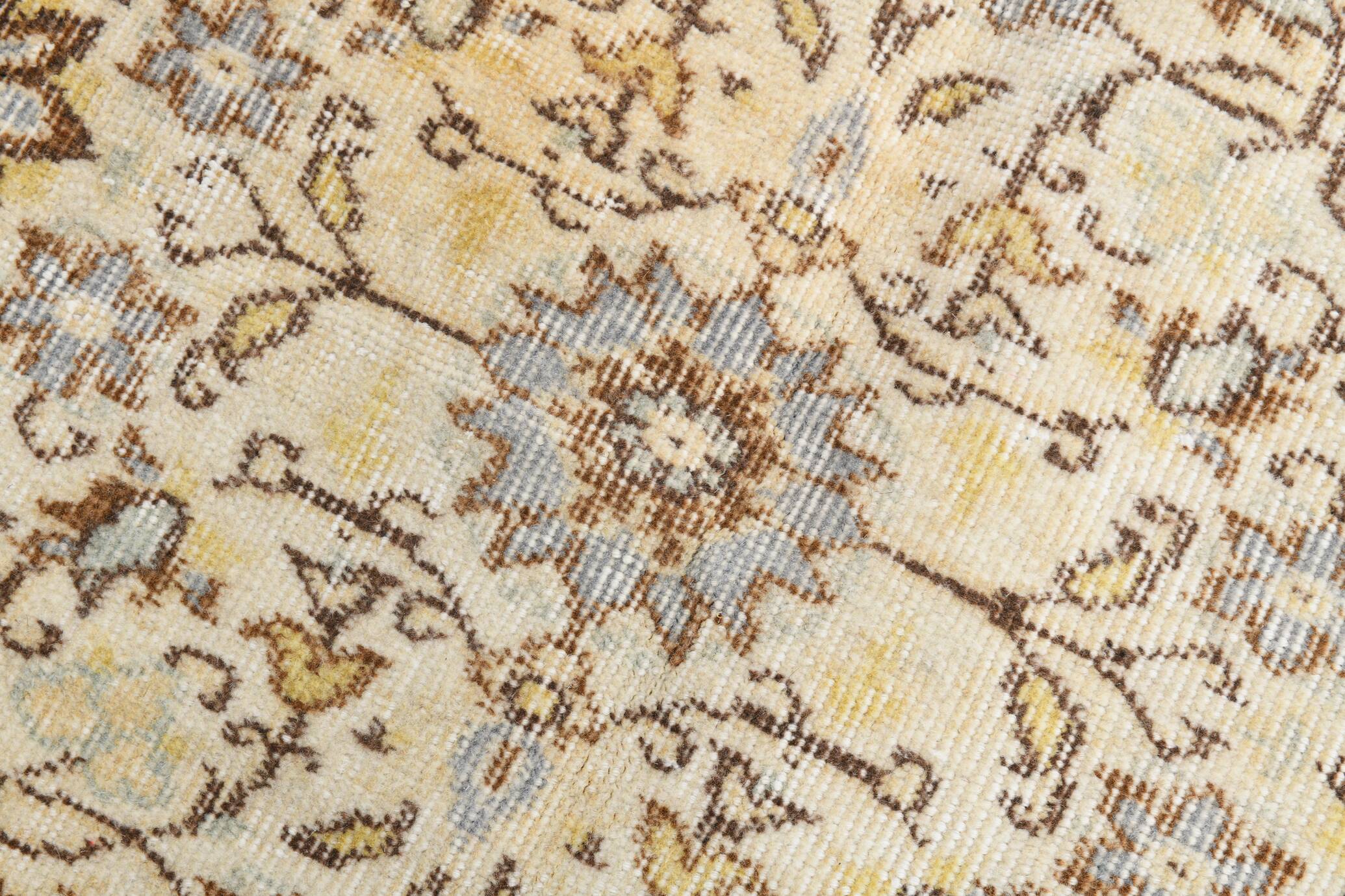 6x9 Vintage Soft Beige Famhouse Decor Turkish Vintage Rug, 170x275 Cm