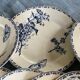 Lot of 7 plates, motiv flower and butterfly