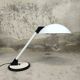 Large vintage table lamp in white metal