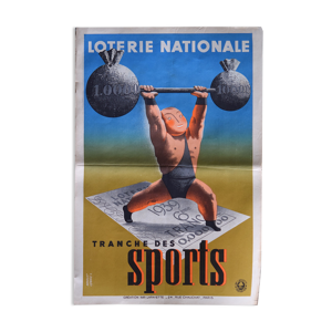 Affiche loterie nationale 1939