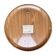 Round wall mirror, veb spanplattenwerk gotha germany, 1970s.