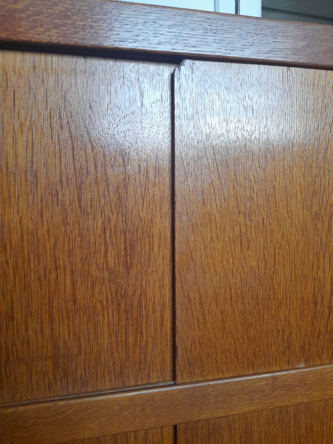 Shelves, bookcase with vintage sliding doors