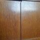 Shelves, bookcase with vintage sliding doors