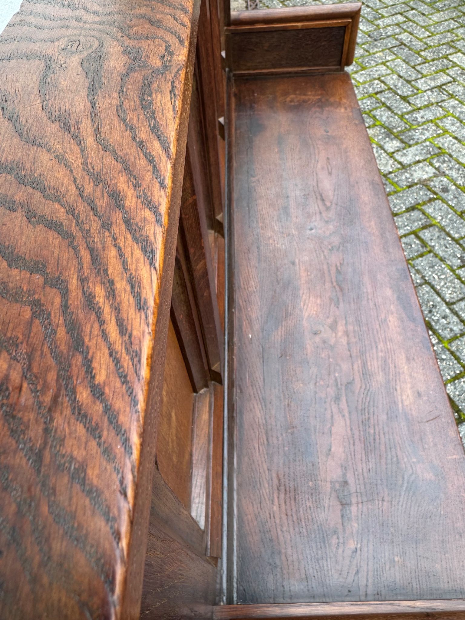 Gothic Revival Wooden Bench