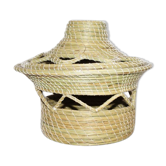 Panier en fibres naturelles fait main