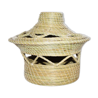 Handmade natural fibre basket