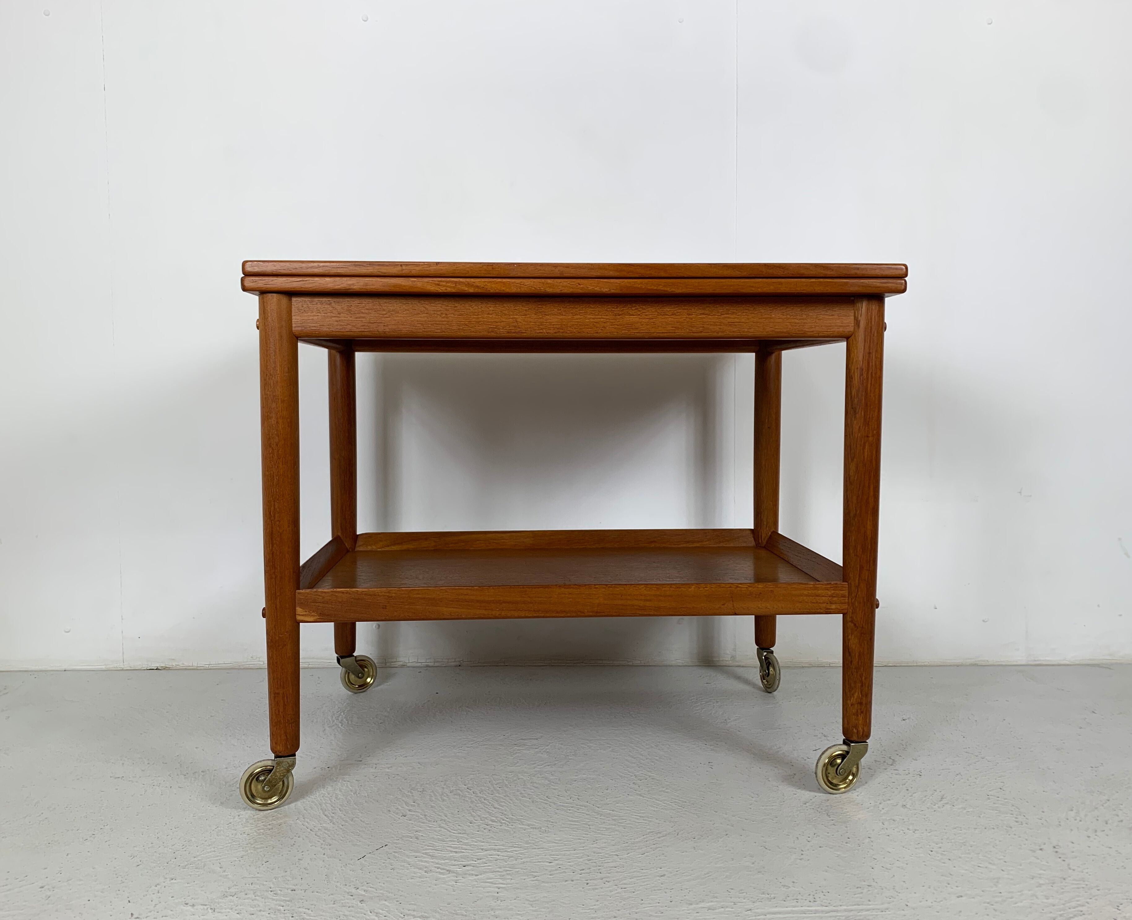 Danish midcentury teak bar trolley by Grete Jalk
